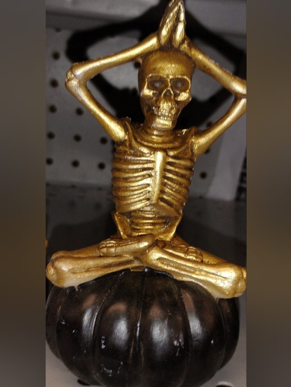 Gold Skeleton Decorative Sculpture - Home Art Accent